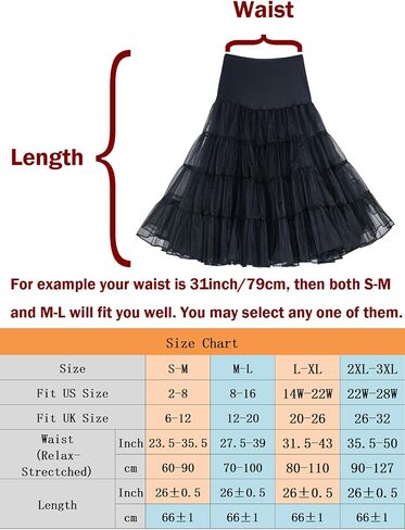Women's 4 Tiers Plus Puffy 50s Petticoat 26“ Knee length Vintage Underskirt Crinoline Tulle Petticoat Half Slip in Saudi Arabia