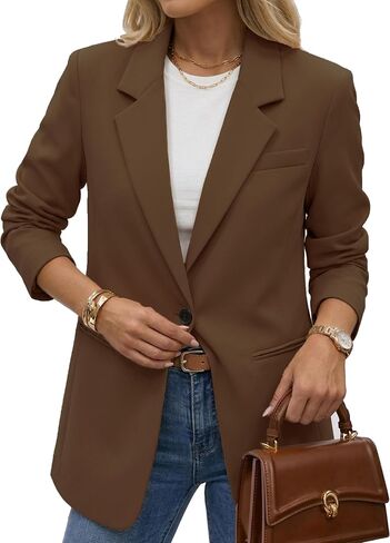 Light Summer Women's Blazer Business Casual Long Sleeve Open Front Work Office Suit Jacket 2026 in Kuwait