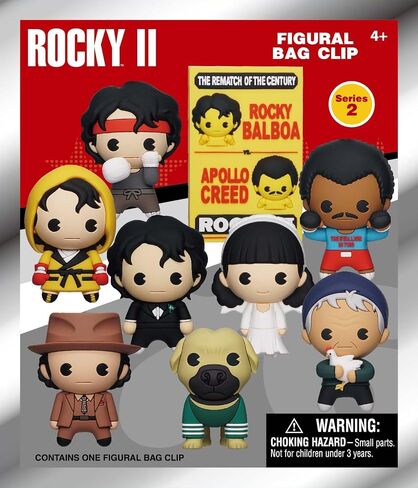 Rocky Series 2 – 5" Collectible Bag Clip – Blind Bag (ONE Random Figure) – Boxing Movie Character Keychain/Backpack Accessory | Official Licensed Merchandise in Kuwait
