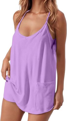 Women's Athletic Dress with Built in Shorts - Plus Size V Neck Casual Mini Sundress for Tennis Workout S-5XL in Kuwait