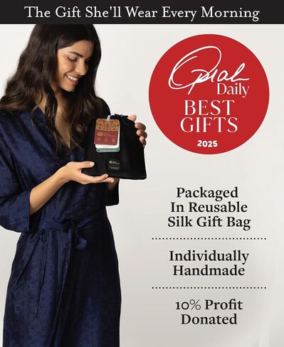 Tara Sartoria Luxury Artisan Silk Kimono Robe for Women, Jacquard, Washable, XS–4XL, Oprah Daily 2025 in Kuwait