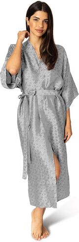 Tara Sartoria Luxury Artisan Silk Kimono Robe for Women, Jacquard, Washable, XS–4XL, Oprah Daily 2025 in Kuwait