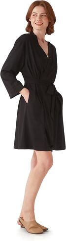 Womens Robe Lightweight Short Knit Bathrobe Soft Ladies Sleepwear with Pockets,lightweight summer robes for women in Saudi Arabia