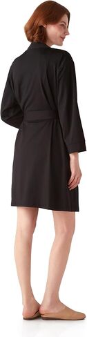 Womens Robe Lightweight Short Knit Bathrobe Soft Ladies Sleepwear with Pockets,lightweight summer robes for women in Saudi Arabia