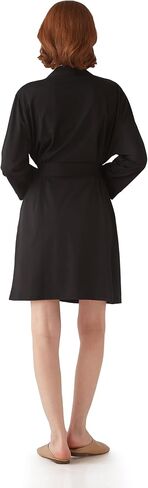 Womens Robe Lightweight Short Knit Bathrobe Soft Ladies Sleepwear with Pockets,lightweight summer robes for women in Saudi Arabia
