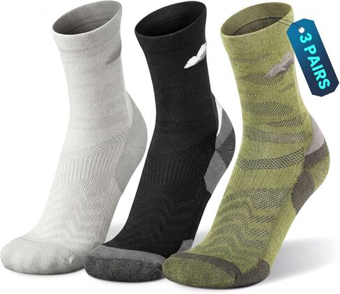 Rahhint Anti-Blister Merino Wool Compression Running Moisture Wicking Ultra-Lightweight Cooling Sports Trail socks in Kuwait