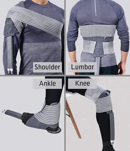 NEHOO Cold Therapy System, Pain Relief for Post-Surgery Recovery, Programmable Ice Therapy Machine, Continuous Cryotherapy, Universal Pad for Knee, Ankle, Cervical, Back and Leg, Including 4 Straps in Saudi Arabia