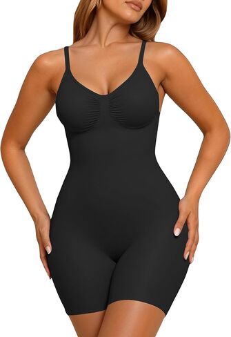 JEKAOYI Women's Shapewear Bodysuit Mid Thigh Tummy Control Butt Lifter Sculpt Body Shaper with Adjustable Straps in Kuwait