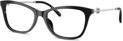 Tory Burch Women's Miller Square Eyeglasses, Black, One Size in Kuwait