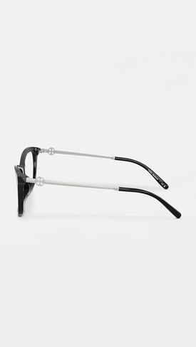Tory Burch Women's Miller Square Eyeglasses, Black, One Size in Kuwait