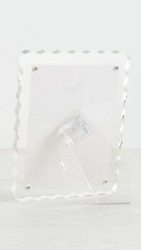 Women's Lucite Frame Wave Design Clear 5x7 in Saudi Arabia
