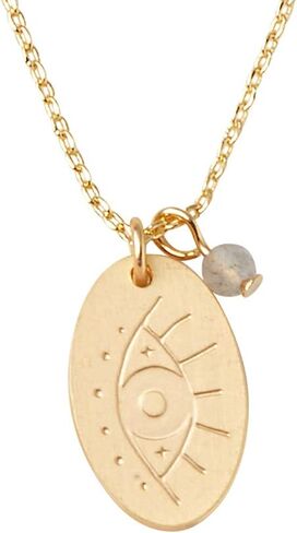 Scout Curated Wears - Intention Charm Necklace - Labradorite/Gold in Kuwait