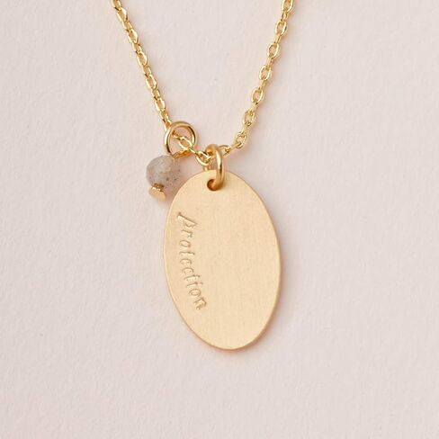 Scout Curated Wears - Intention Charm Necklace - Labradorite/Gold in Kuwait