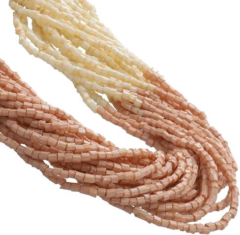 Shop LC Choker Beaded Necklace for Women Jewelry Ivory Glass Seed Fashion Mothers Day Gifts in Kuwait
