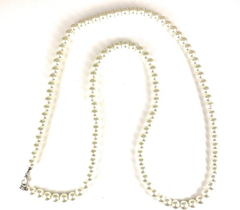 Artist Unknown Cream/Off-White Classic/Elegant 30" Long Faux Pearl Strand Necklace in Kuwait