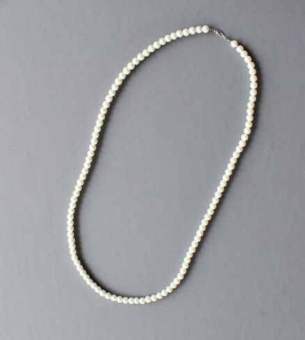 Artist Unknown Cream/Off-White Classic/Elegant 30" Long Faux Pearl Strand Necklace in Kuwait