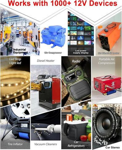 EAGWELL New Version 110V AC to 12V DC Converter 600W Power Supply 50A, Universal SMPS Transformer for RV, Pump, LED Strip, CCTV, Car Stereo,Diesel Heater in Saudi Arabia