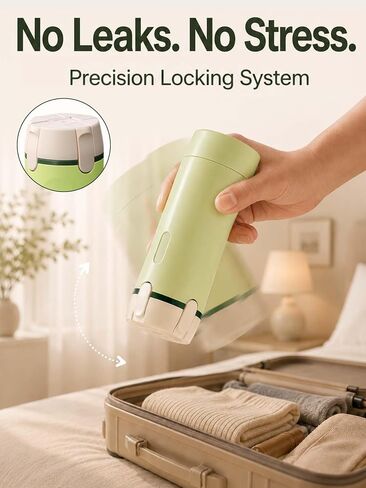 4 in 1 Travel Dispenser Bottle, TSA Approved Leak Proof Refillable Toiletry Containers for Shampoo, Conditioner, Lotion & Skincare – Easy Clean Travel Bottles for Gym, Business in Kuwait