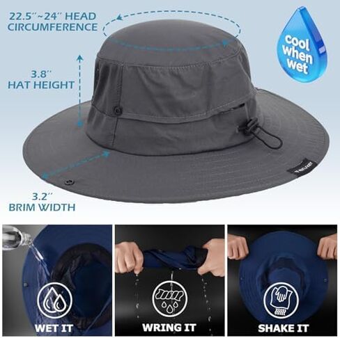 EINSKEY Cooling Sun Hat with Ponytail Hole | Classic Unisex Sun Hat in Saudi Arabia
