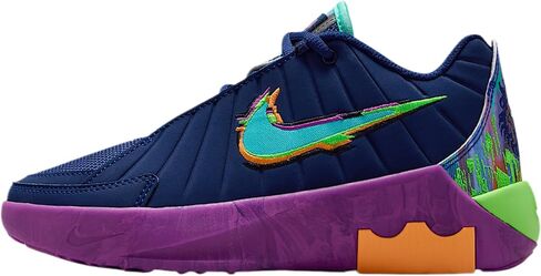 Lebron Witness 9 Big Kids' Basketball Shoes (Blue Void/Vivid Purple/Green Strike/Bleached Turquoise) in Kuwait