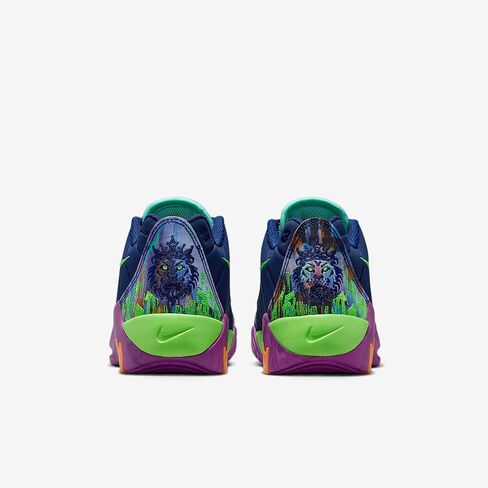 Lebron Witness 9 Big Kids' Basketball Shoes (Blue Void/Vivid Purple/Green Strike/Bleached Turquoise) in Kuwait