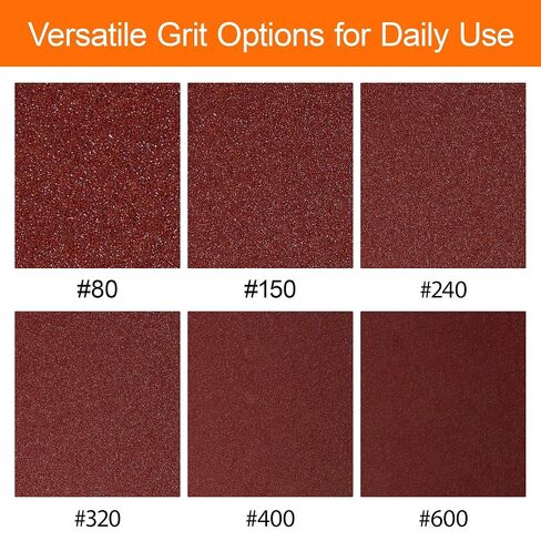 KENDO Emery Cloth Roll, 5 Grit Sandpaper Roll Assorted Sandpaper, Including 150 240 320 400 600 Grains, 6M for Woodworking, Automotive, Metal Polishing in Kuwait