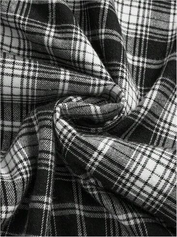 WDIRARA Women's Plus Size Patchwork Plaid Layered Ruffle Skirt Y2k Elastic Waist Asymmetrical Skirts in Kuwait