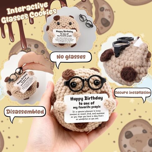 Heartfelt Friendship Crochet Smart Cookie - Thoughtful Birthday Gift for Her, Women, Sister - Unique Handmade Keepsake to Show Appreciation for a Special Friend in Saudi Arabia