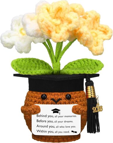 Wavwavw 2026 Christian Graduation Gifts for Her Him Bible Verses Crochet Flower Gifts for Class of 2026 Senior Masters Degree Student University College High School Graduate Religious Souvenir in Kuwait