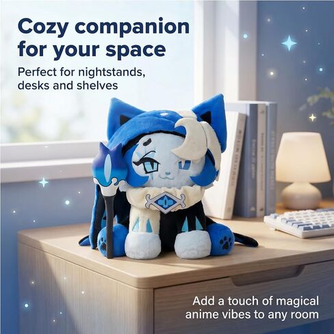 Video Game Plush Toy, Cookie Character Plushie Doll Cute Shadow Soft Stuffed for Game Fans, Collection Display, Gift for Children and Adults in Kuwait