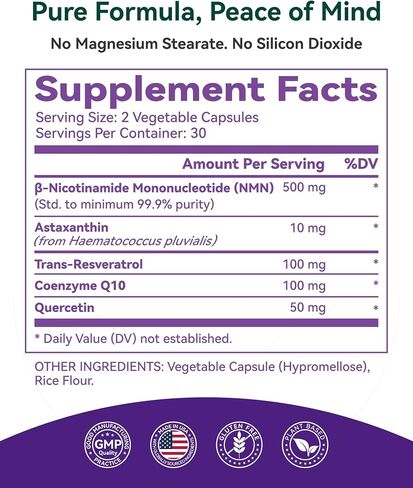 Reishi Mushroom Capsules, Mushroom Supplement with Cordyceps & Chaga Mushroom, Ashwagandha, Mushroom Complex for Immune Health, Vitality, Energy & Focus, 60 Count in Saudi Arabia