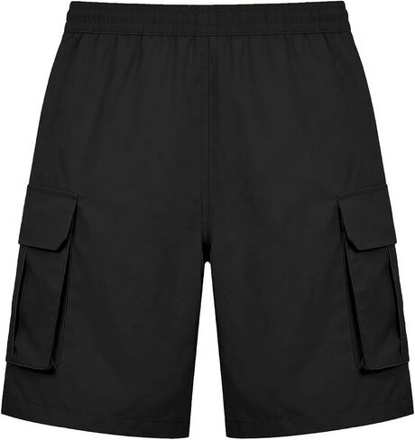 A WATERWANG Men's Cargo Shorts Casual Drawstring Elastic Waist Athletic Workout Gym Jogger Shorts with 4 Pockets in Saudi Arabia