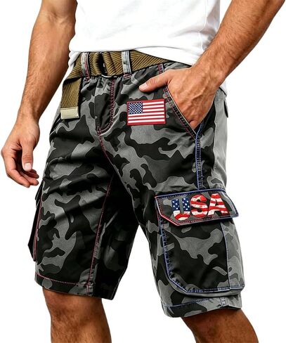 American Flag Shorts Men 250Th Anniversary USA Short Independence Day Cargo with Pockets 4Th of July Outfits in Kuwait