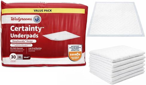 Walgreens Certainty Underpads XL X-Large, 30 ct in Saudi Arabia