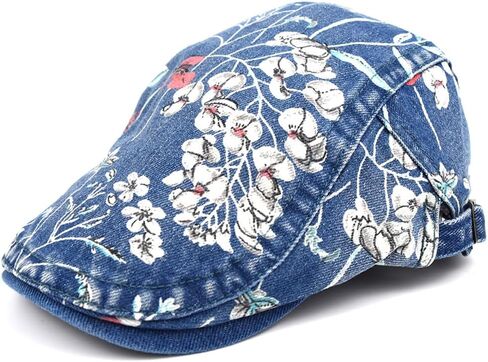 Women's Men's Fishing Hat Newsboy Cap Gatsby Ivy Flat Cap Beret Hunting Driving Hat Floral Printed Golf Cap in Saudi Arabia
