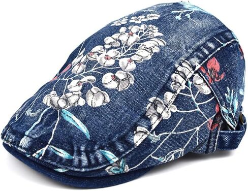 Women's Men's Fishing Hat Newsboy Cap Gatsby Ivy Flat Cap Beret Hunting Driving Hat Floral Printed Golf Cap in Saudi Arabia