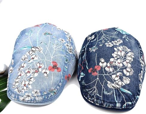 Women's Men's Fishing Hat Newsboy Cap Gatsby Ivy Flat Cap Beret Hunting Driving Hat Floral Printed Golf Cap in Saudi Arabia