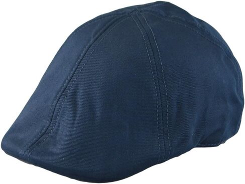 Men’s Flat Cap – 6 Panel Duckbill Ivy Hat, Lightweight Cotton Driving Cap with Elastic Band, Classic Newsboy Golf Hat in Saudi Arabia