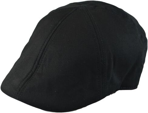 Men’s Flat Cap – 6 Panel Duckbill Ivy Hat, Lightweight Cotton Driving Cap with Elastic Band, Classic Newsboy Golf Hat in Saudi Arabia