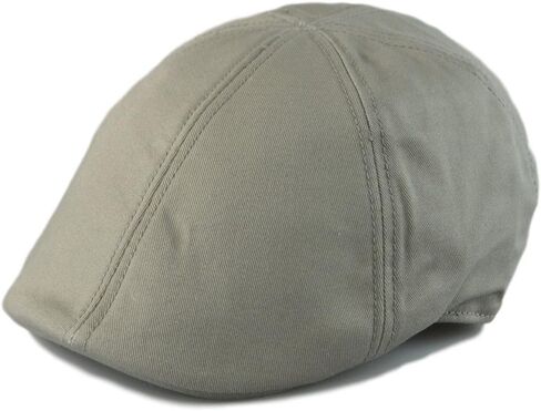Men’s Flat Cap – 6 Panel Duckbill Ivy Hat, Lightweight Cotton Driving Cap with Elastic Band, Classic Newsboy Golf Hat in Saudi Arabia