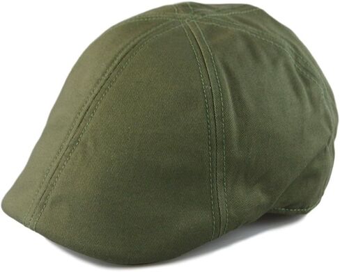 Men’s Flat Cap – 6 Panel Duckbill Ivy Hat, Lightweight Cotton Driving Cap with Elastic Band, Classic Newsboy Golf Hat in Saudi Arabia