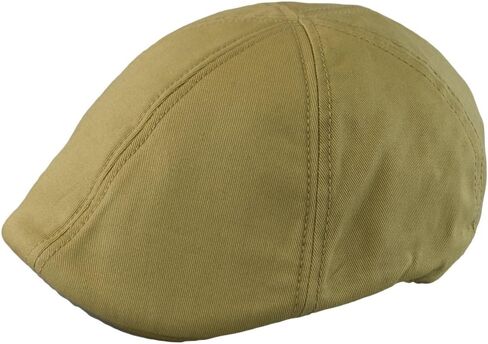 Men’s Flat Cap – 6 Panel Duckbill Ivy Hat, Lightweight Cotton Driving Cap with Elastic Band, Classic Newsboy Golf Hat in Saudi Arabia