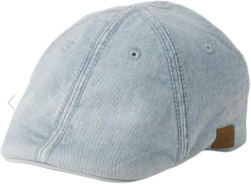 Men’s Flat Cap – 6 Panel Duckbill Ivy Hat, Lightweight Cotton Driving Cap with Elastic Band, Classic Newsboy Golf Hat in Saudi Arabia