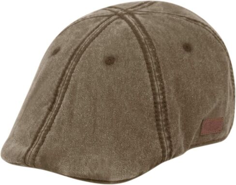 Men’s Flat Cap – 6 Panel Duckbill Ivy Hat, Lightweight Cotton Driving Cap with Elastic Band, Classic Newsboy Golf Hat in Saudi Arabia