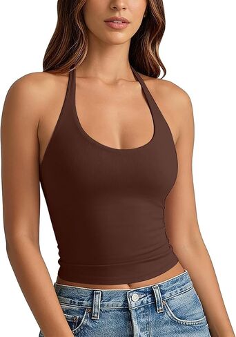 Women's Athletic Tank Tops Breathable Sexy Going Out Sleeveless Top Summer 2026 Trendy Backless Workout Shirts in Saudi Arabia