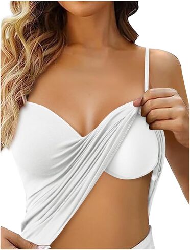 Tank Tops for Women Built in Bra Pack Racerback Workout Lounge Camisole Summer Sports Padded Cami Tube Yoga Tops in Saudi Arabia