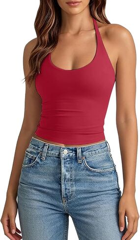 Women's Athletic Tank Tops Breathable Sexy Going Out Sleeveless Top Summer 2026 Trendy Backless Workout Shirts in Saudi Arabia