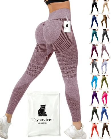 3D Compression Leggings for Women, High Waist Tummy Control Butt Lifting Smooth Sculpting Yoga Pants, Breathable Stretch Fit in Kuwait
