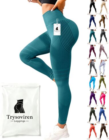 3D Compression Leggings for Women, High Waist Tummy Control Butt Lifting Smooth Sculpting Yoga Pants, Breathable Stretch Fit in Kuwait