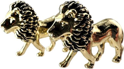 Westmon Works Lion Charm Set of 2 Painted Metal Trinket with Made in The USA Poem Card Small Courage Keepsake Gift in Kuwait